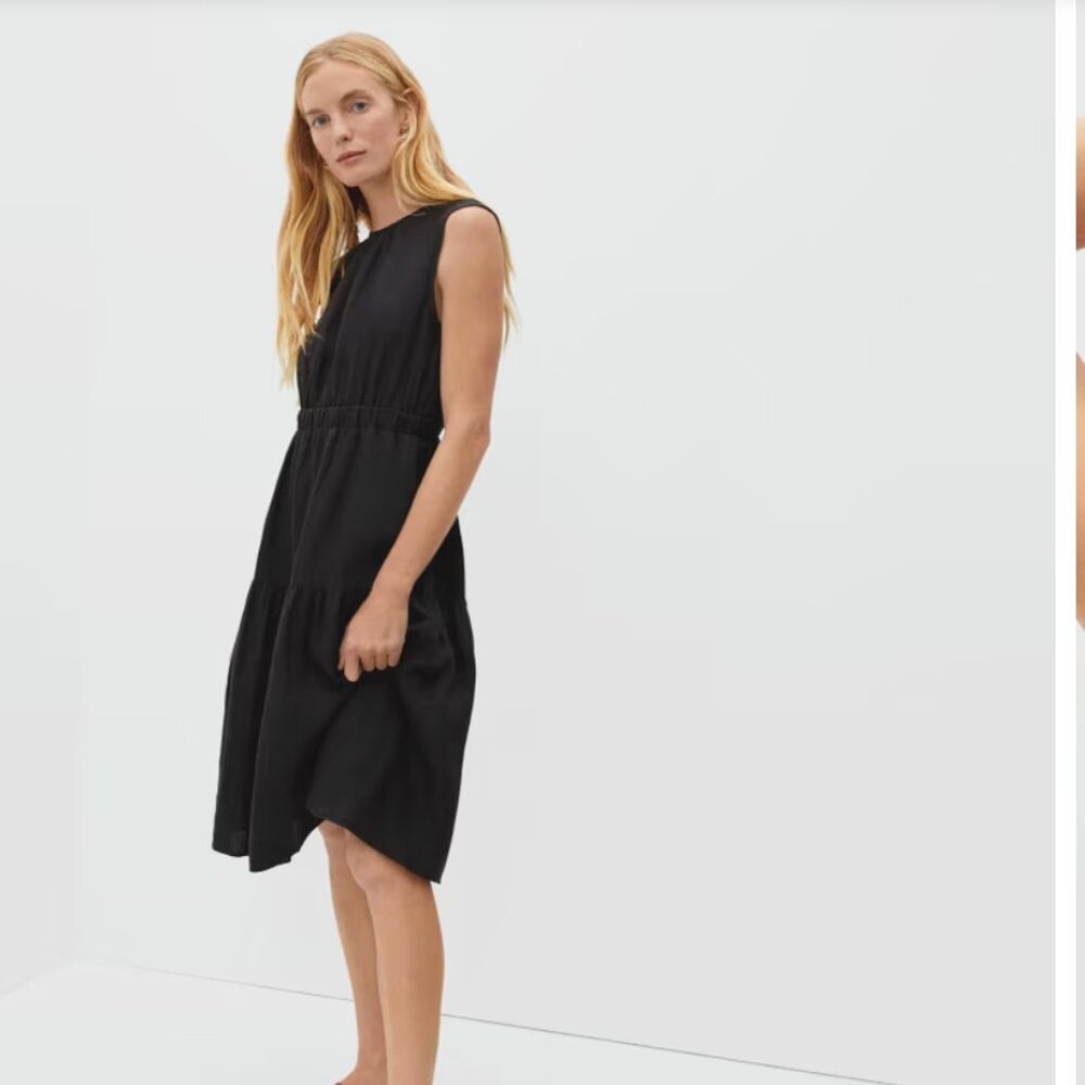 Everlane Linen Open-Back Dress size 8